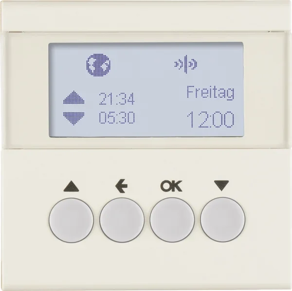Berker KNX-Funk Jalousieschaltuhr weiß glänzend 85745182