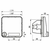 Jung SCHUKO-Steckdose 16A 250V mit Berührungsschutz CD 1520 NAKLSL GR