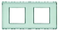 BTicino LND4802M2KR LivingLight Abdeckrahmen 2-fach 2+2M Kristall