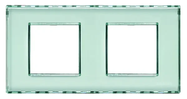 BTicino LND4802M2KR LivingLight Abdeckrahmen 2-fach 2+2M Kristall