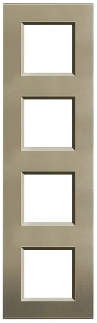 BTicino LNA4802M4SQ LivingLight Abdeckrahmen 4-fach 2+2+2+2M Square