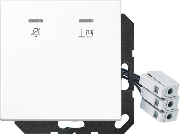 Jung Jung Hotelabdeckung mit LED-Einheit 24 V LS CU KO5 M 24 WW