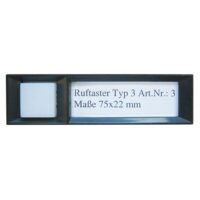 BTicino 3 Ruftaster 75x20mm für Türstationen TERRANEO