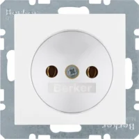 Berker Steckdose pws/gl ohne Schutzkontakt 6167038989