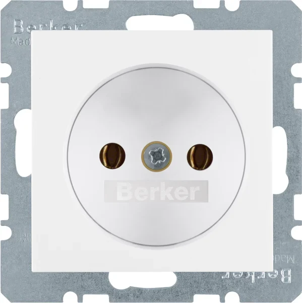 Berker Berker Steckdose pws/gl ohne Schutzkontakt 6167038989