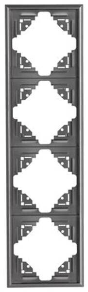 Kopp Kopp 309415064 Abdeckrahmen 4-fach MLT anthrazit