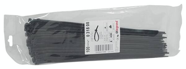 Legrand Legrand 031808 Kabelbinder Colring schwarz innenverzahnt 4,6x280mm UV-best.