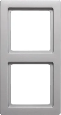 Berker Rahmen 2-fach alu/lackiert 10126084