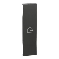 BTicino KG01MHGEN LivingNow 1M Tasten- abd. MyHome+Symbol Haus verlassen Black