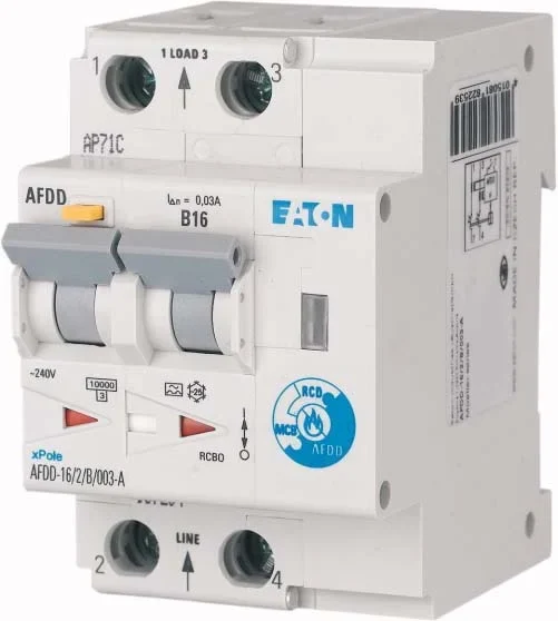 Eaton Eaton (Installation) Brandschutzschalter 2polig, C16A, 10mA AFDD-16/2/C/001-A