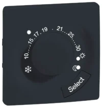 Legrand 864567 Abdeckung Thermostat Niloe Step schwarz