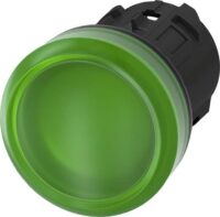 Siemens 3SU1001-6AA40-0AA0 Leuchtmelder 22mm rund Kunststoff grün Linse glatt