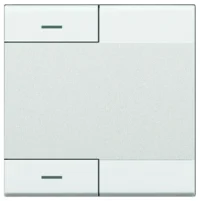 BTicino N4911M2ALN LivingLight Wippe 2M mit glatter Oberfläche Weiß