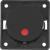 Berker Kontroll-Wippschalter 12V Integro Flow/Pure schwarz 937622510