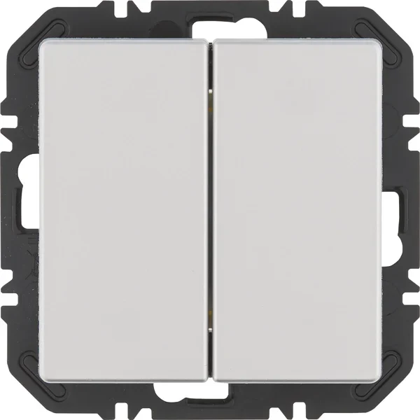 Berker Modul mit Wippe 2-fach Q.x aluminium samt 24126184