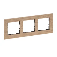 Legrand 766143 SEANO Natura 3-fach Rahmen aus Echtmaterial Farbausführung Eiche