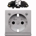 Merten Zentralplatte alu für Steckdose LED MEG2334-0460