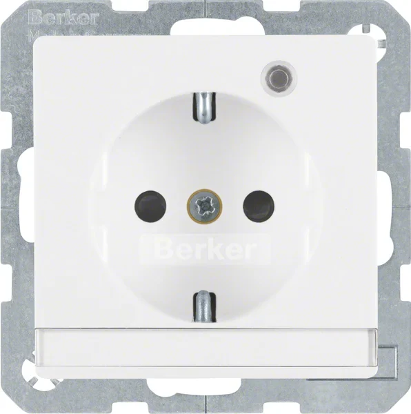 Berker Berker SCHUKO-Steckdose pws samt Kontroll-LED 41106089