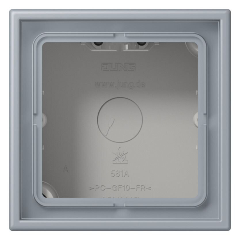 Jung Jung LC 581 A 257 AP-Kappe 1-fach Duroplast lackiert Serie LS gris clair 59 (4320O)