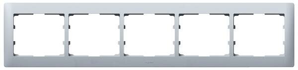Legrand Legrand 771305 Rahmen 5-fach waagerecht Galea soft Aluminium