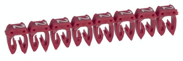 Legrand Legrand 038102 Kennzeichnungssystem CAB3 0,15-0,5qmm Ziffer:2 rot