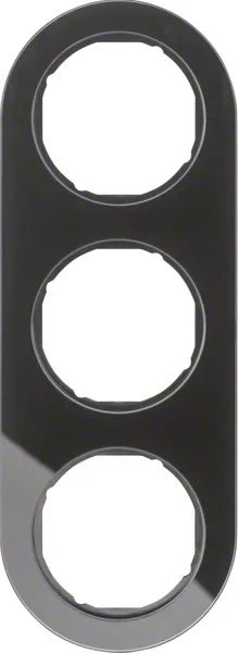 Berker Berker Rahmen Glas/schwarz 2-fach 10132016