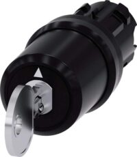Siemens 3SU1000-5BL11-0AA0 Schlüssel- schalter 22mm rd Ku. SSG10 Abz I+O+II