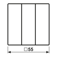 Jung Wippe f.3fach Schalter A593BFWWM
