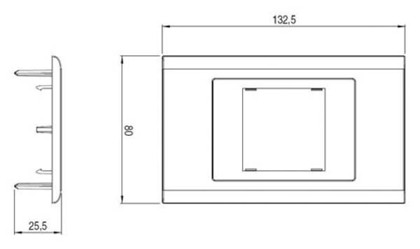 Legrand Legrand VG351049 Abdeckrahmen 2Module VG351049