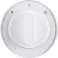 Berker Zentralstück mit Drehknopf 3S R.1/R.3 polar weiß 1084208900