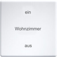 Eltako Wippe lasergraviert reinweiß glänzend W-F2T55E-wg#30055966