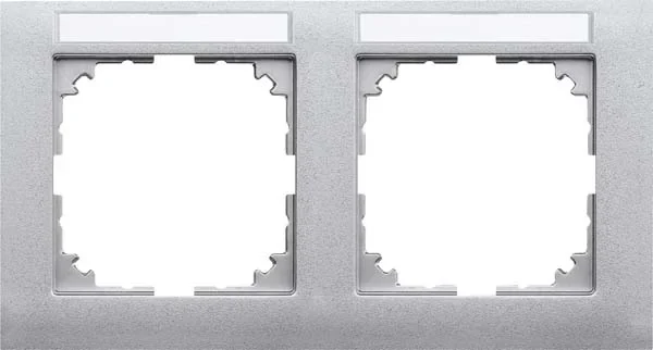Merten Merten Rahmen 2-fach aluminium MEG4021-3660