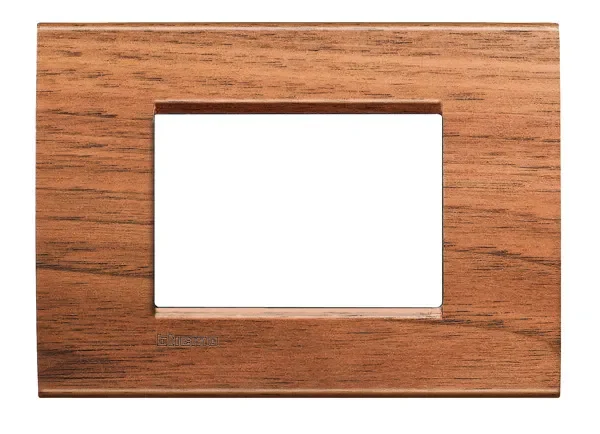 BTicino LNA4803LNC LivingLight Abdeck- rahmen für Kompaktinstallation 3M Walnuss