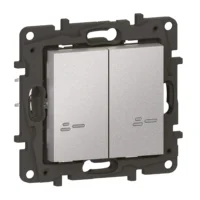 Legrand 863732 Niloe Step with Netatmo Serienschalter 2x250W pro Kanal Al
