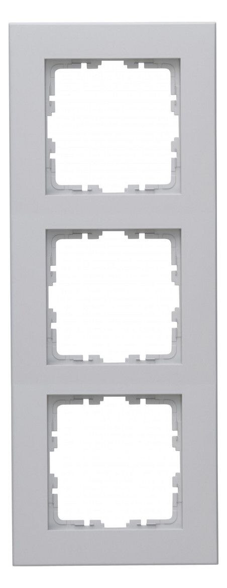 Kopp Kopp 407034004 HK07 PURE-Abdeckrahmen 3-fach Farbe:grau matt