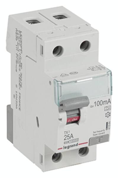 Legrand Legrand 411564 TX3 Fi-Schalter 25A 2-polig 100mA Typ A 230VAC 2TE