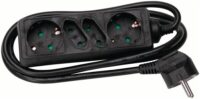 Kopp 125905011 Schuko-Steckdose 2+2-fach länglich schwarz