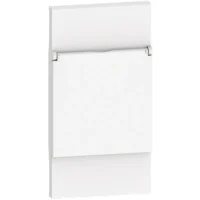 BTicino KW04P LivingNow Abdeckung mit Klappdeckel für Schuko Steckdose White