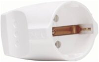 Kopp 183229001 Kunststoffschutzkontakt- Schalenkupplung IP20 16A 250V reinweiß