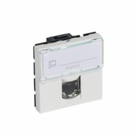 Legrand 076566 Datendose 1xRJ45 Kategorie6A STP 2-modulig ultraweiß