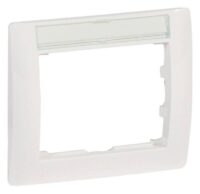 Legrand 771013 Rahmen 1-fach waagerecht Beschriftungsfeld Galea ultraweiß
