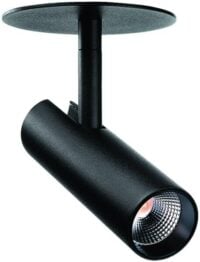 SG LEUCHTEN LED-Einbaustrahler 7W Konverter TUBE MICRO 320710 dimmbar 1LED schwarz 2700K weiß