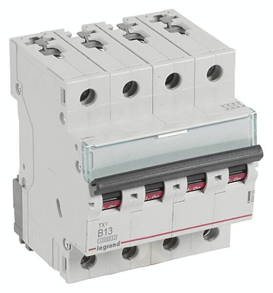 Legrand Legrand 404153 TX3 LS-Schalter B 13A 4-polig 10kA 400VAC 4TE