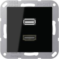 Jung MAA1163SW Einsatz HDMI/USB Serie A schwarz