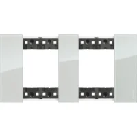 BTicino KA4802M2DA LivingNow Abdeck- rahmen 2x2-modulig in Farbausführung Sky