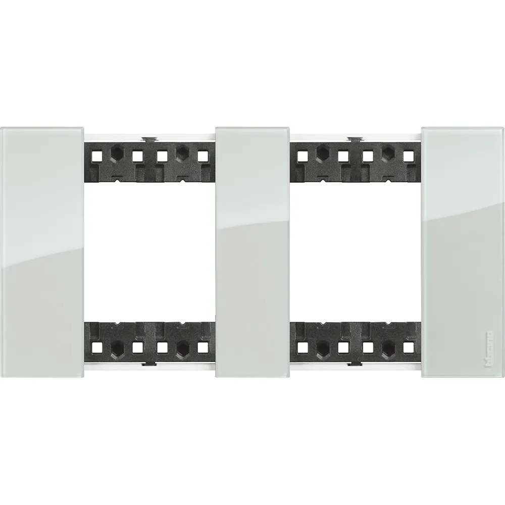 Legrand BTicino KA4802M2DA LivingNow Abdeck- rahmen 2x2-modulig in Farbausführung Sky