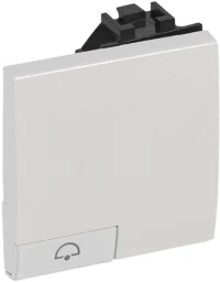 BTicino N4915M2DN LivingLight Symbolwippe 2M GLOCKE Weiß