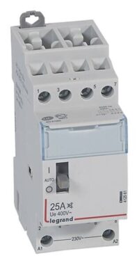 Legrand 412561 CX3 Schütz brummfrei 230V 25A 4S mit Handschalter