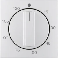 Berker Abdeckplatte aluminium mit Regulierknopf 16331404
