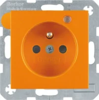 Berker Steckdose Glas or matt Kontroll-LED 6765091914
